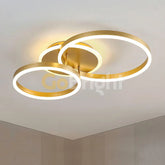 Lustra LED 120W cu Telecomanda Azele 3 Tipuri de Lumini Auriu